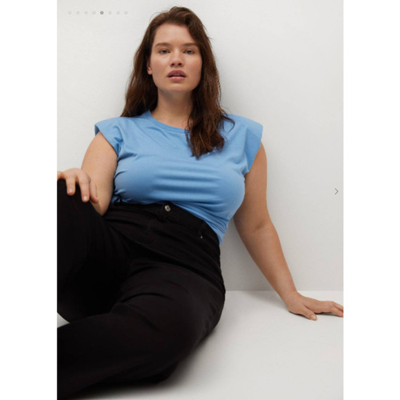 #16 Mango Padded shoulders t-shirt - Picture 5 of 10